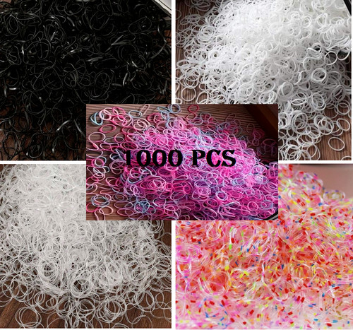 1000 mini hair elastics rubber - 1000,