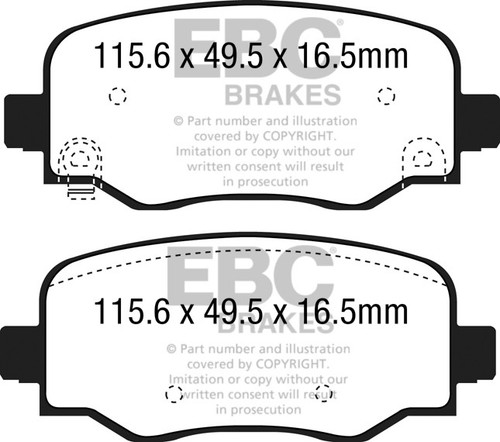 Ebc greenstuff rear brake - ebc,
