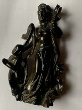 Chinese Carved Tiger Eye Stone Figurine Of Woman And Child Circa 1900.