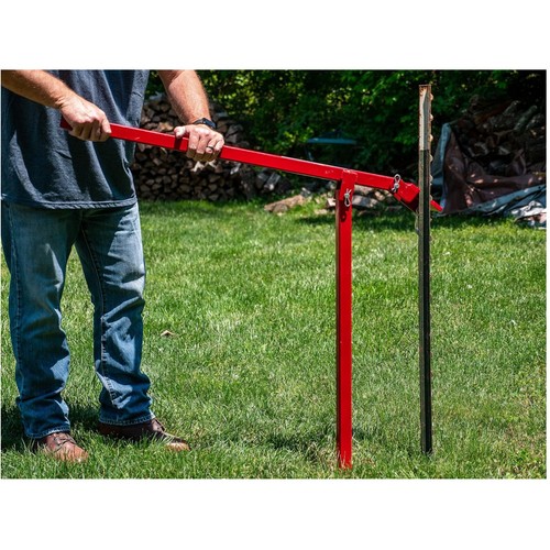 Metal post puller stump - metal, t-post
