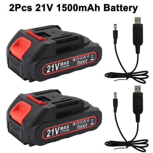 2pcs 21v 5ah lithium battery - 21v,