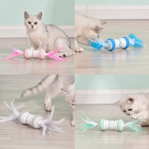 Cat toy feather handmade cats - feather,