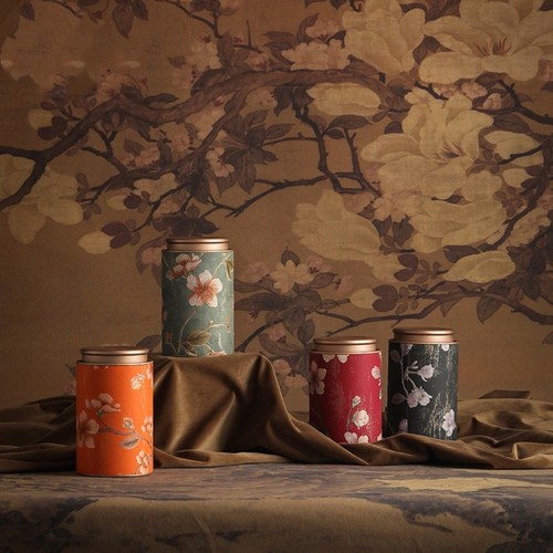 Tea can metal kitchen storage - tea,