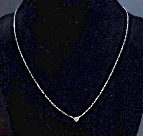 Tiffany diamond pendant - co,