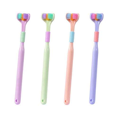 Three sided soft tooth clean - sided,