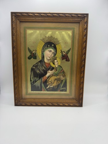 Vintage framed our lady - vintage,