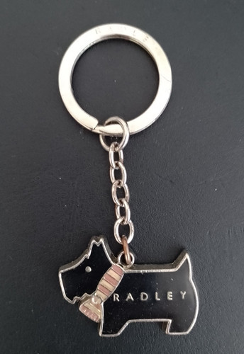 Radley black enamel dog with