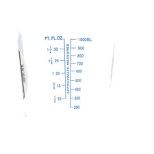 Chef Aid 1 Litre Plastic Measuring Jug, BPA-Free, Dishwasher Safe, Transparent L