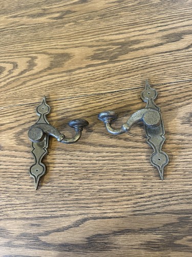 Vintage brass cabinet door - brass,