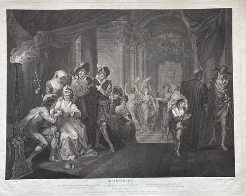 Antique shakespeare engraving - antique,