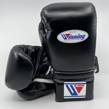 Winning Boxing Gloves 12oz MS-400 Black Lace-up Type Japan New