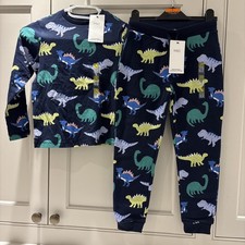 M&S Dino Navy Pyjamas 6-7years