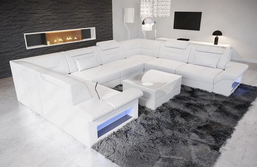 Sofa leather luxury - leather,