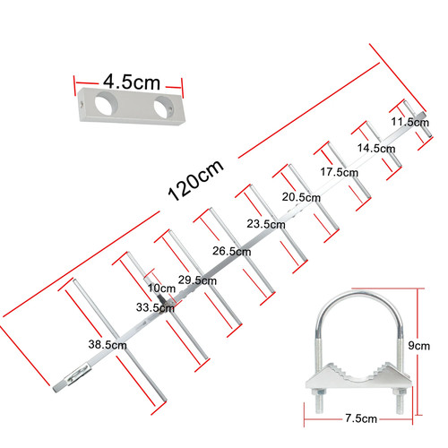 Yagi gamma antenna elements - antenna, 9