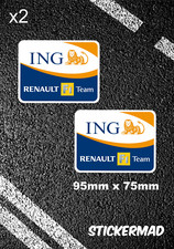 RENAULT F1 Team ING Sponsor Stickers F1 Grand Prix Clio RS 5 Turbo World Series