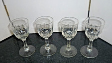 Vintage Set of 4 Henekeys Ltd Pub Sherry Glasses