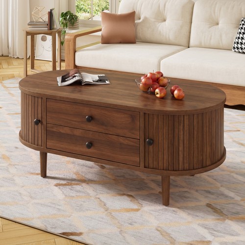 Mid century oval - oval, coffee