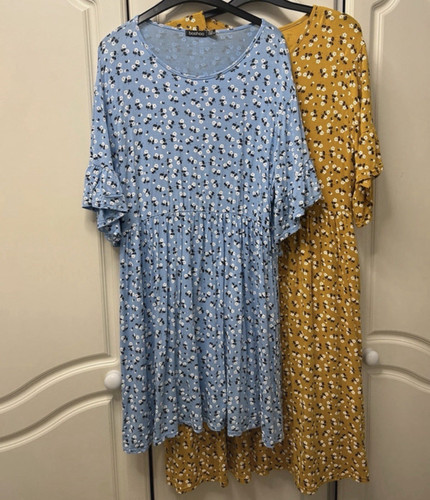 Boohoo smocked dresses round - dresses,
