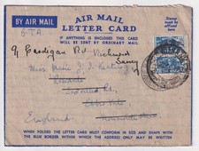 WW2 South African Pilots School Witbank Transvaal RAF Air Letter to Ebbw Vale