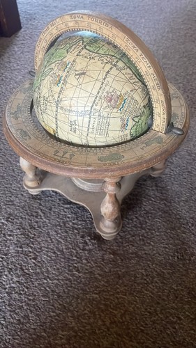 Antique mini globe wooden - mini,