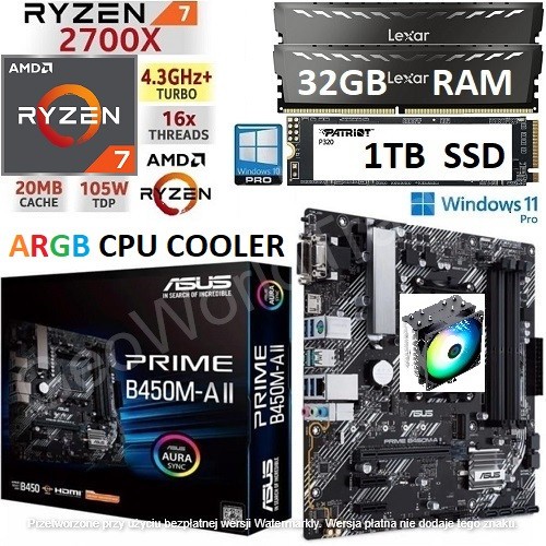 Amd ryzen 2700x 32gb ram - amd, +