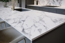 CLEARANCE Compact Laminate Worktop Classic Marble 12mm Slim  Solid NOT chipboard