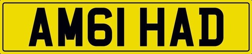 Amg had number - amg, plate