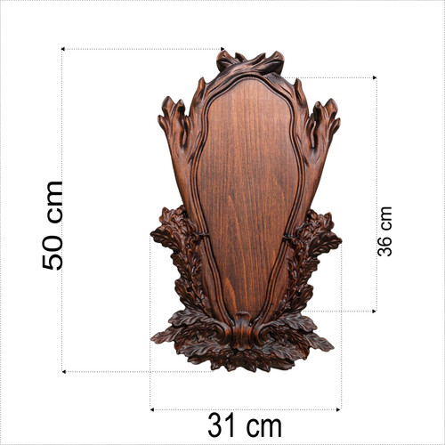 Deer antler trophy - plaque, roe
