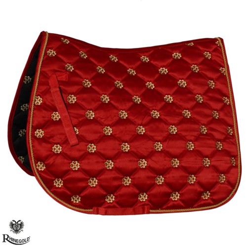 Red saddle pad rhinegold - red,