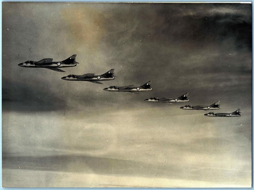 Hawker hunter formation raf - hunter,