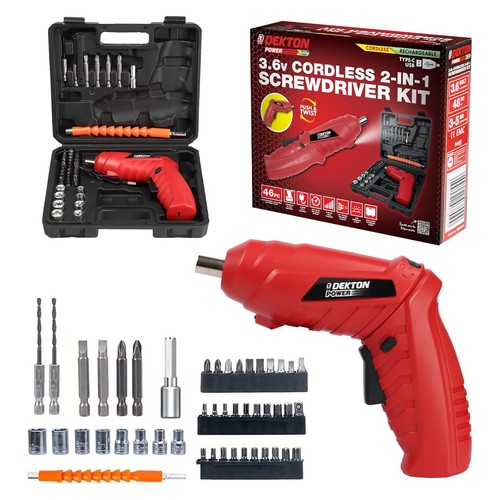 Electric screwdriver kit 6v - electric,