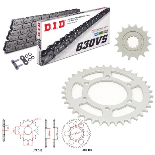 Z900 chain and - sprocket, kit