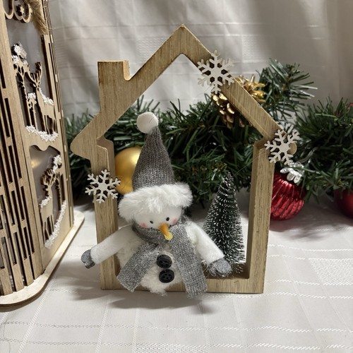 Snowman house wooden - snowman,
