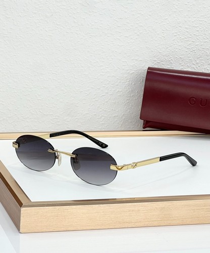 Luxury oval rimless - rimless, sunglasses