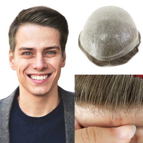 Human hair toupee for men - human,