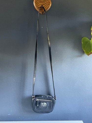Coach black leather mini - leather,