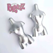 BRATZ Doll Dress Form Mannequin Stand X 2 Silver For Clothing