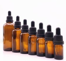 Amber glass dropper bottle - dropper,