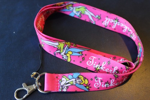 Tinkerbell pink lanyard neck - pink,