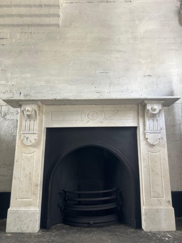 Original marble fire surround - original,