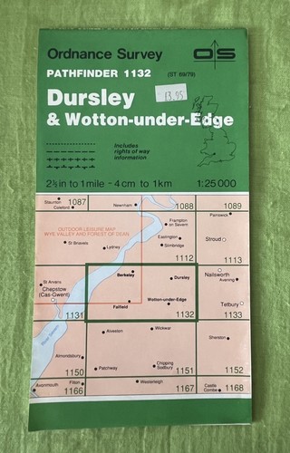Vintage pathfinder map 1132 - vintage,