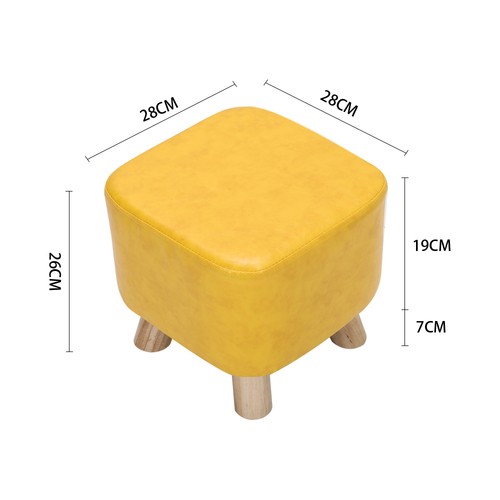 Small footstool ottoman velvet - small,