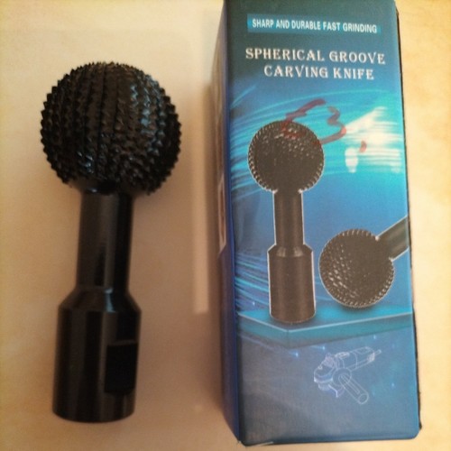 Spherical wood groove carving - spherical,