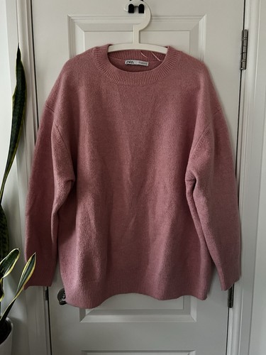 Zara oversize soft knit pink - zara,