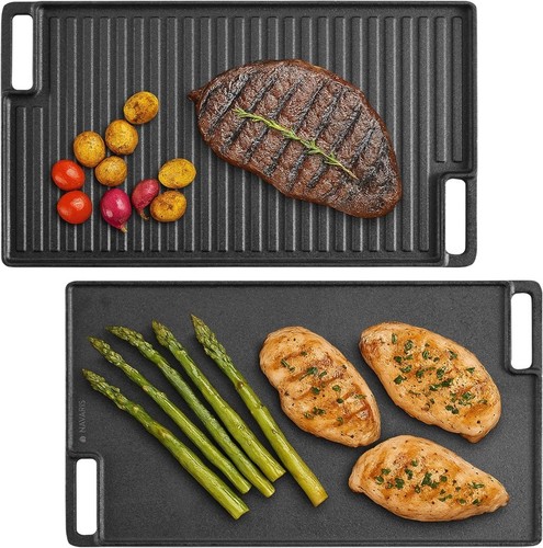 Cast iron griddle with - cast,