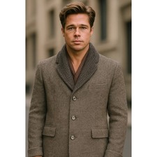 Paul Smith Wool Camel Hair Overcoat Gray Made In Belgium Fall Winter Designer L