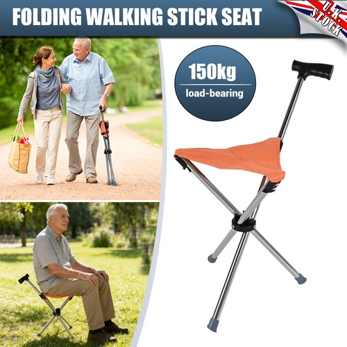 Portable walking stick chair - portable,