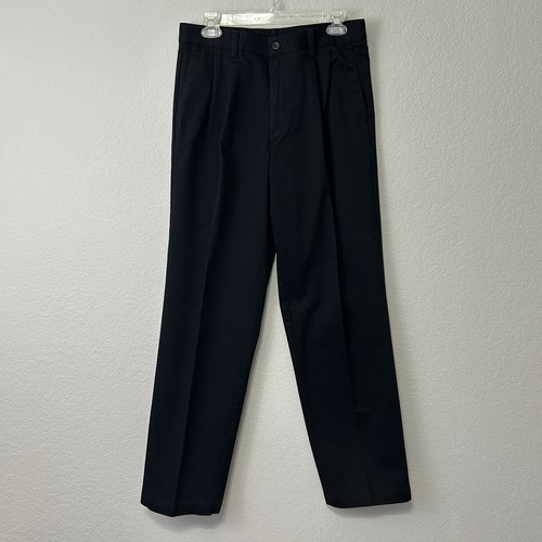 Dockers men black pleated - men’s,
