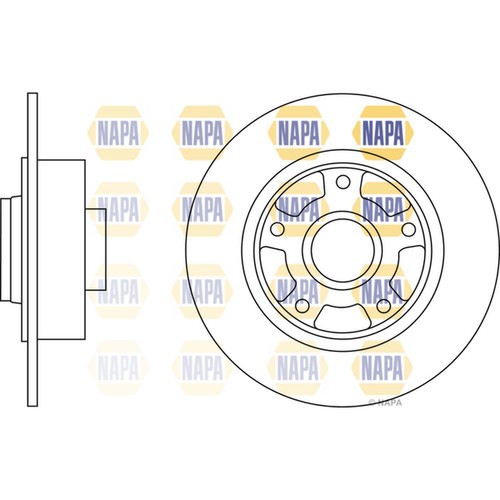 Brake discs solid - brake, for