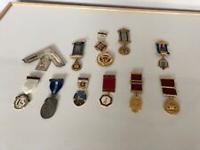LOT OF 11 MASONIC AND ROYAL ANCIENT ORDER OF BUFFALO MEDALS